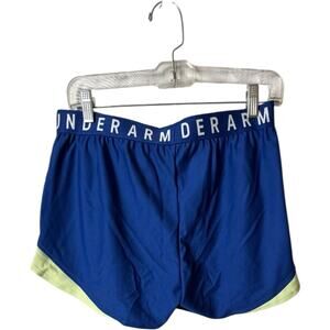 Under Armour Women's Blue and Green Athletic Workout Sporty Shorts Sz M NWT
